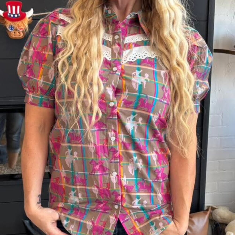 Plaid posse shirt
